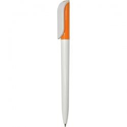 PR307-1 Ручка с поворотным механизмом бело-оранжевая 2