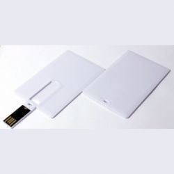 VF-801С3 флешка в виде кредитной карточки Белый пластик 4GB