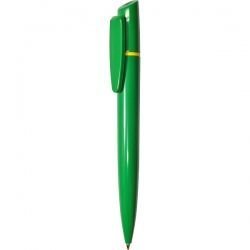 PR013 Ручка с поворотным механизмом зелено-желтая