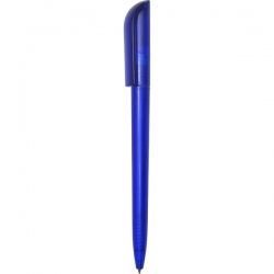PR0006-1 Ручка с поворотным механизмом синяя прозрачная