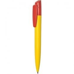 PR013 Ручка с поворотным механизмом желто-красная
