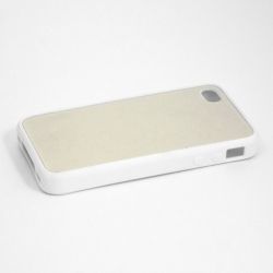 Чехол для Iphone 4/4S, для сублимации резиновый (белый) распродажа