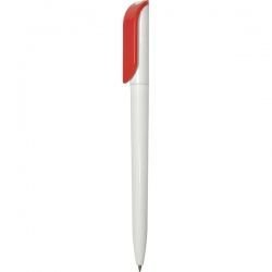 PR307-1 Ручка с поворотным механизмом бело-красная 2
