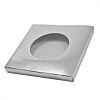 Коробка под тарелку "Серебро, змеиная кожа", голографическая, 21х21х2,2